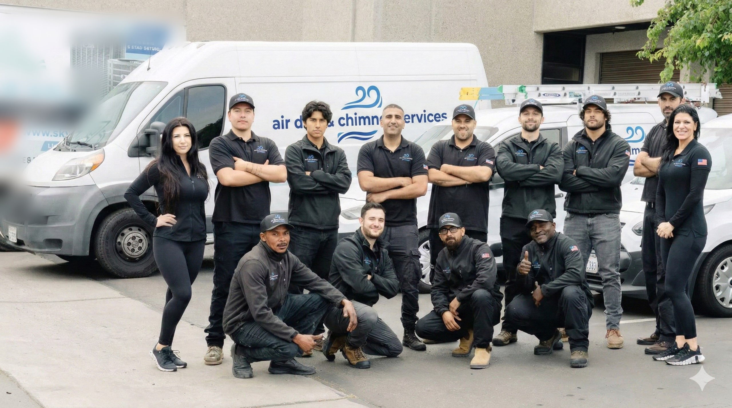 Air duct service background